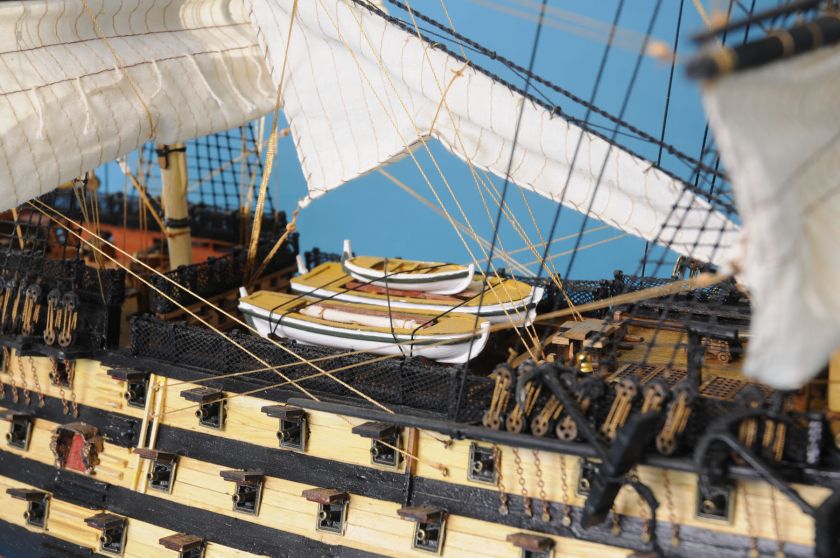 HMS Victory 44 Wooden Ship Model 198 Scale Sail boat  