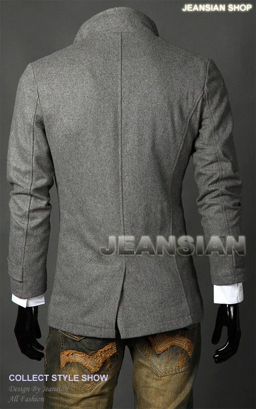 SWM Mens Trench Double Breasted Blazer Jacket Coat Tops  
