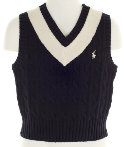 RALPH LAUREN POLO Navy Blue Sweater Vest NWT Boy 18 18m  