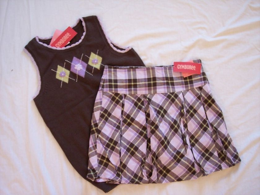 NWT Girls Gymboree Cowgirl sweater vest & skorts ~ 12  