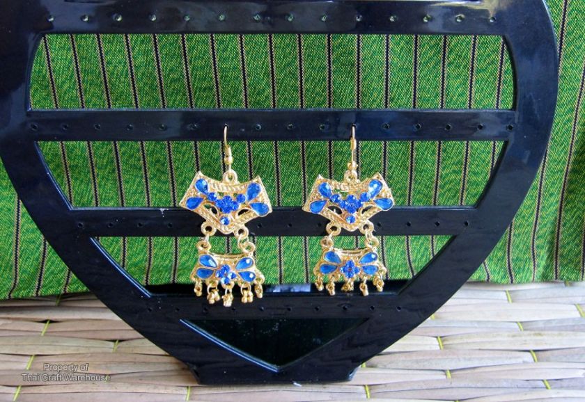 Necklace Earring Set Thai Wedding or Dance Theater Blue  