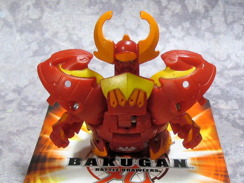 Bakugan Gundalian Red Pyrus Krakix 780g with DNA code  