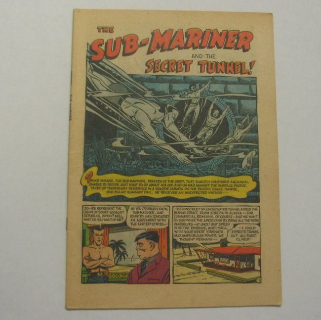 Sub Mariner Comics #40, 1955, Subby vs. FIRE Coverless, Complete 