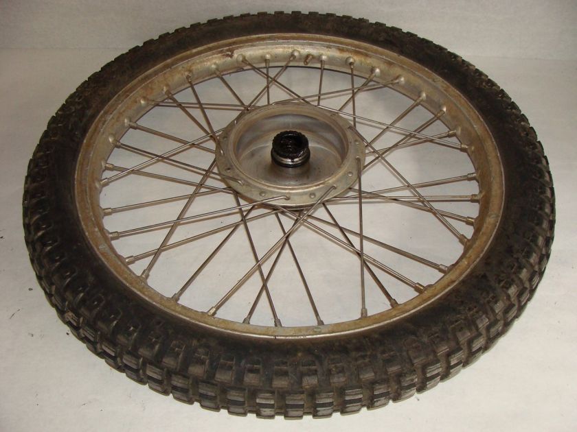 1975 Bultaco Alpina 350 Front Wheel Tire Rim   Image 01