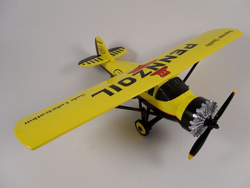 Die Cast Stinson Detroiter Pennzoil Airplane Bank  