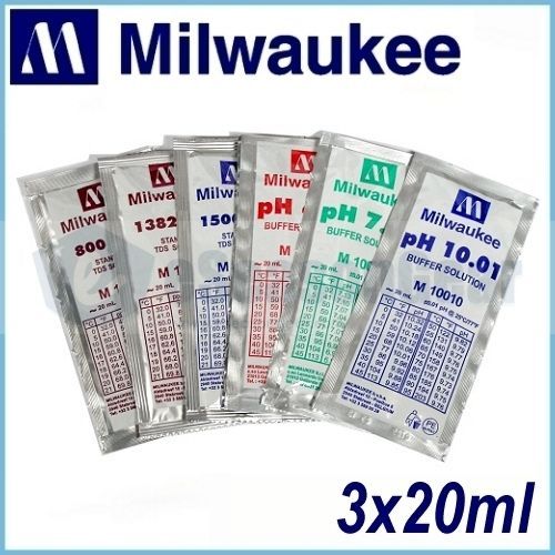 Milwaukee 1382 ppm TDS Calibration Solution, 3 x 20ml  