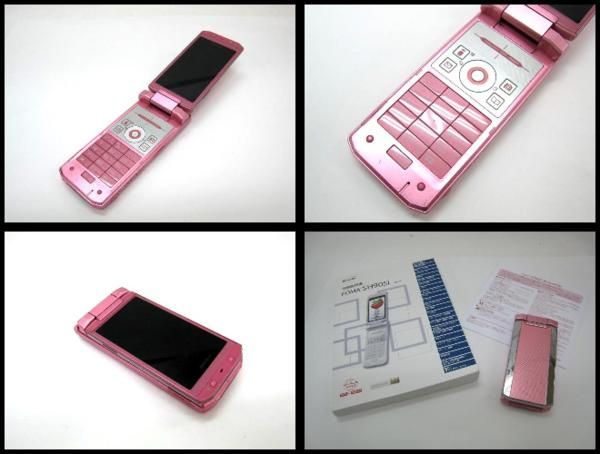 DOCOMO SHARP SH905i PINK CELL PHONE 3MP SH906i SH 01B SH 07A  