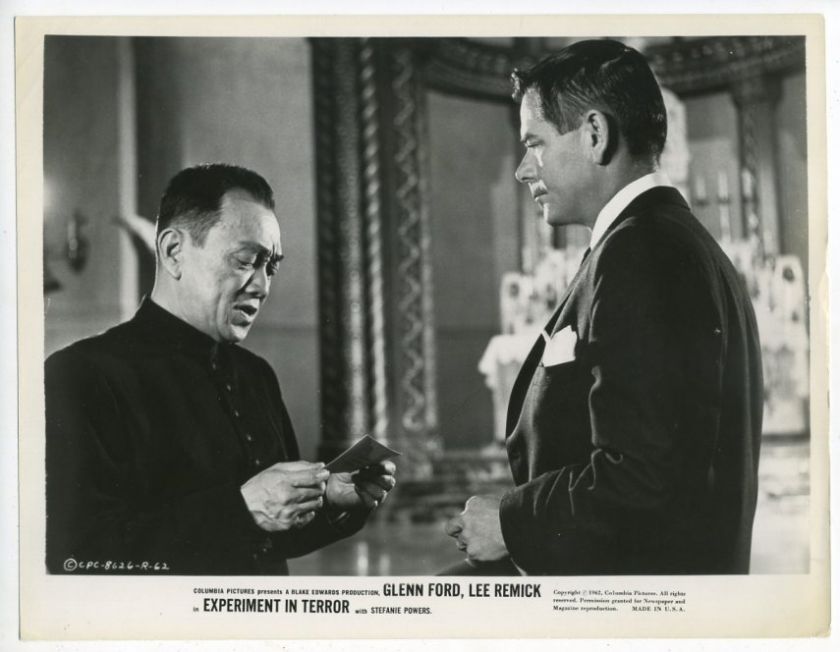 Movie Still~Glenn Ford~Experiment in Terror (1962) Description This 