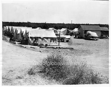 Photo 1950s California Labor Camp for Migrant Workers  