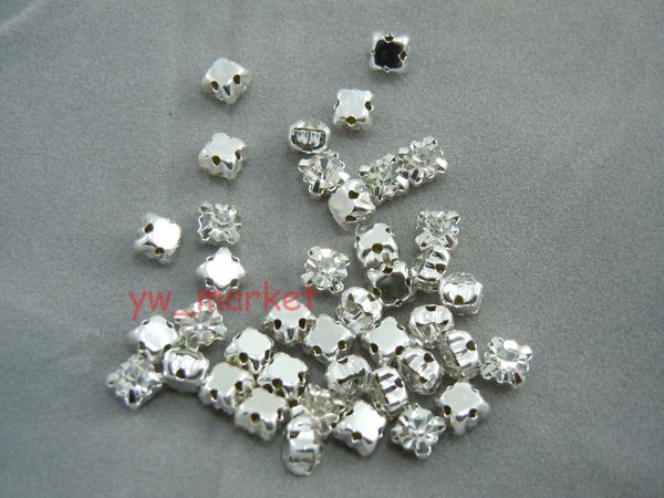 1440 Loose crystal sew on rhinestone SS12 3mm Silver  