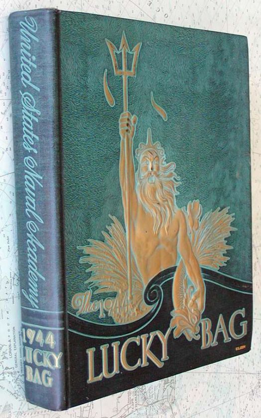 NAVAL ACADEMY 1944 LUCKY BAG YEARBOOK 516 PGS  