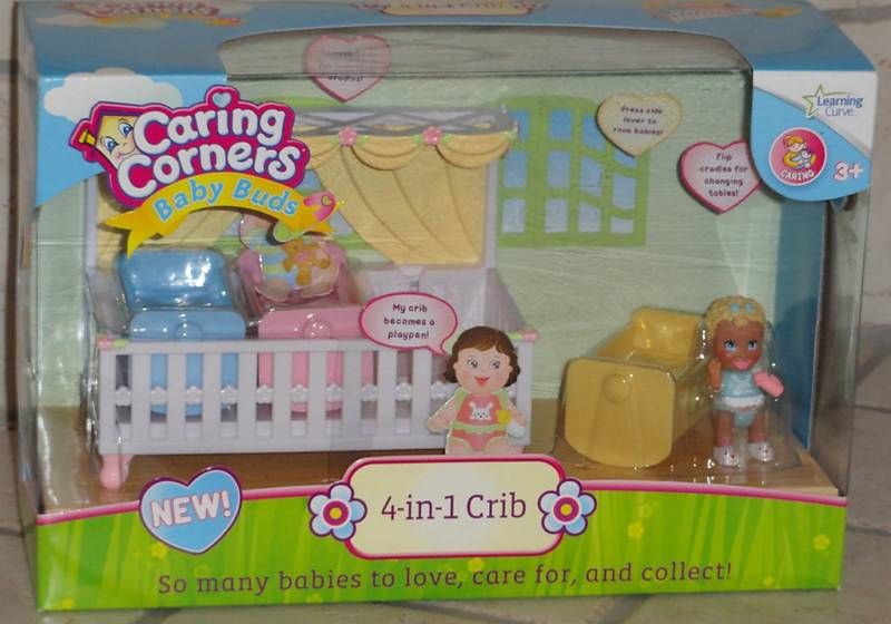 CARING CORNERS BABY BUDS 4 IN 1 CRIB VERY RARE  