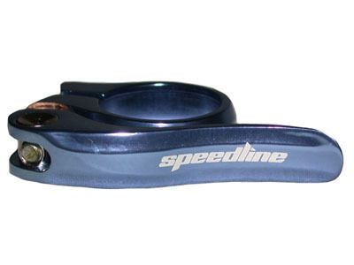 SPEEDLINE Quick Release Seat Post Clamp 1 1/4 BLUE  