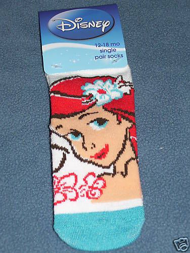 SIZE 18 24 M~DISNEYS LITTLE MERMAID SOCKS~AQUA~ARIEL  