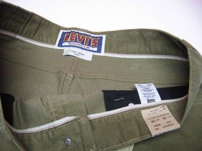 LEVIS 549 JEANS NEW LOW LOOSE CORDUROY PANTS MEN KHAKI  