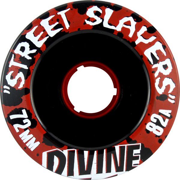 DIVINE STREET SLAYERS 72MM 82A BLACK (Set of 4)  