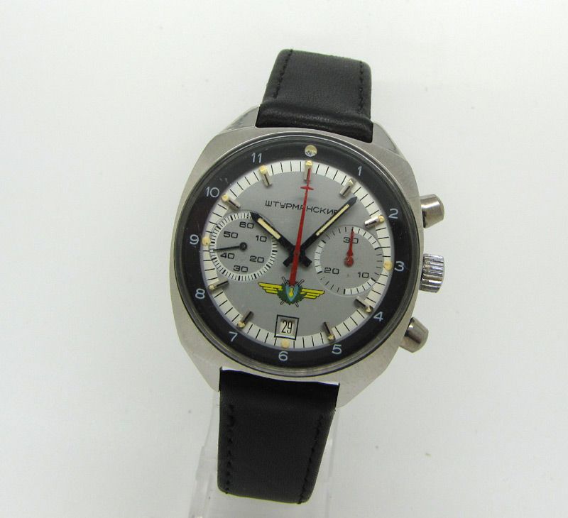 Genuine Air Force Pilots SHTURMANSKIE CHRONOGRAPH / POLJOT Stainless 