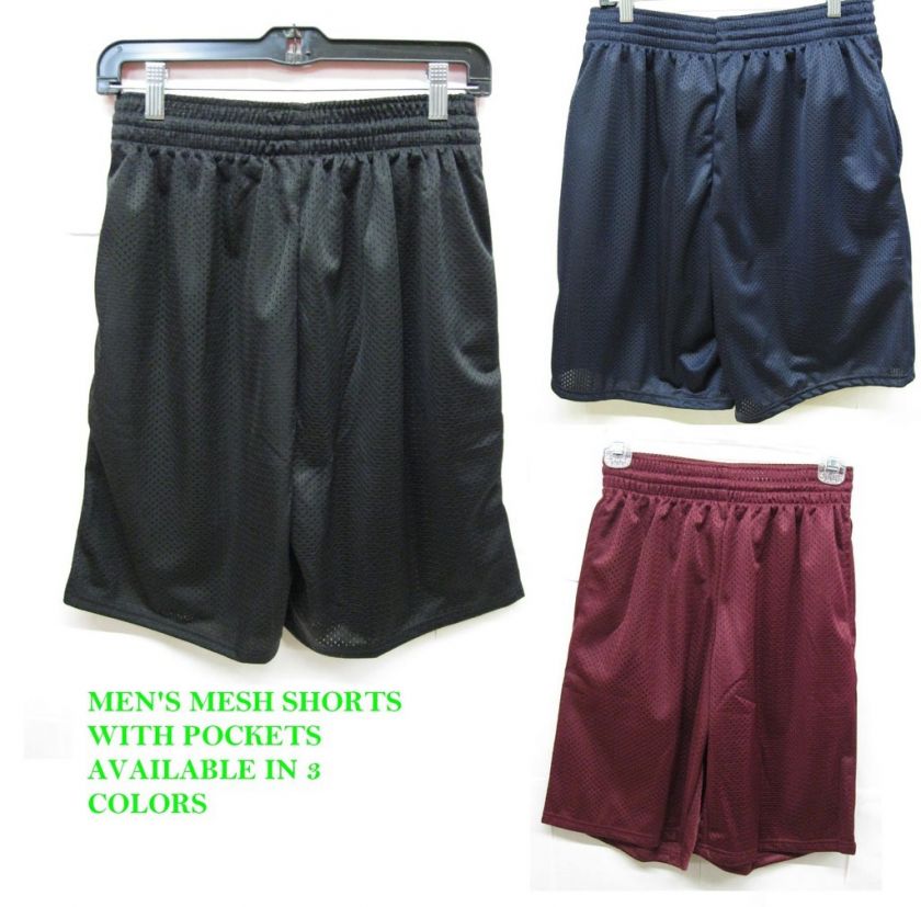 Alleson Mesh Shorts  3 Colors  Mens SM 2XL WITH POCKETS  