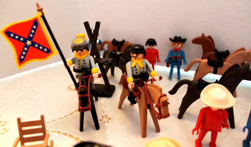 PLAYMOBIL GEOBRA WESTERN COWBOY KNIGHTS LOT HORSES 74  