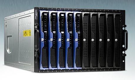 Dell PowerEdge 1955 Blade Chassis   10 Blade Servers  