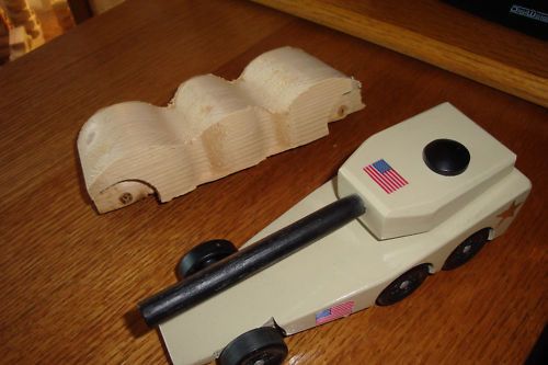 Pinewood Derby Pre cut, #8 Catapillar, Make A Cool Car  