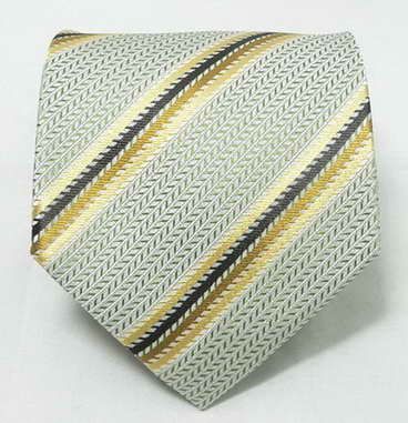 LANDISUN 89H SOLID STRIPE IVORY SETTIE+HANKY+CUFFS  