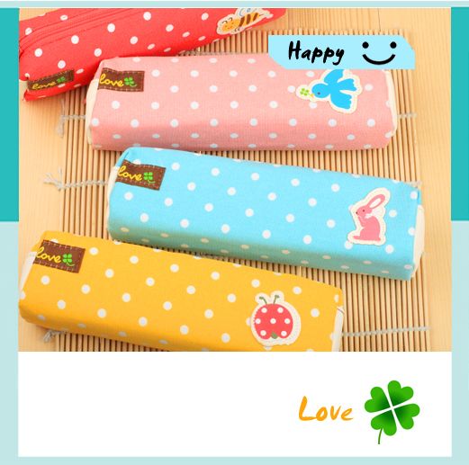 Cute Animals✚Dot★Canvas★Pencil Bag◆Pen Case◇Storage 