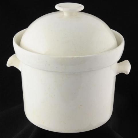 Piece California Pottery Large Soup Tureen+Domed Lid+Ladle 10.75x9 