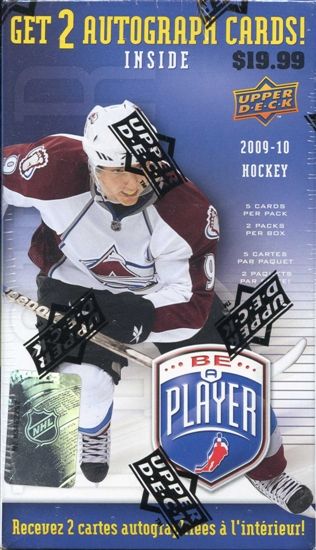 2009/10 Upper Deck Be A Player Hockey 2 Pack Box (2 Autos)  