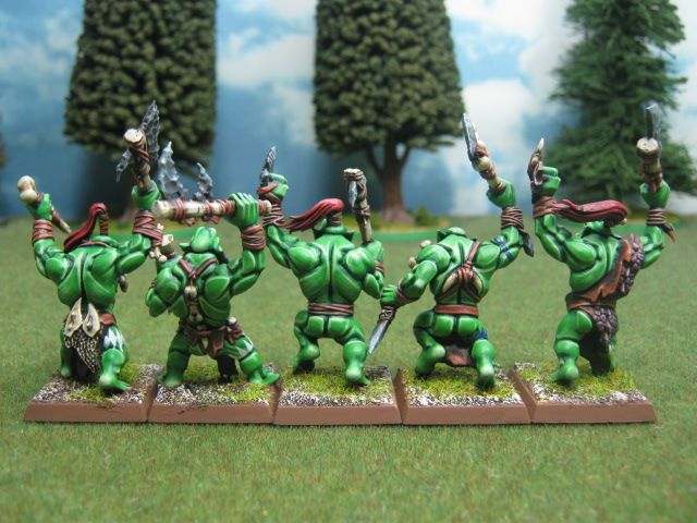 25mm Warhammer DPS painted Savage Orcs OR040  