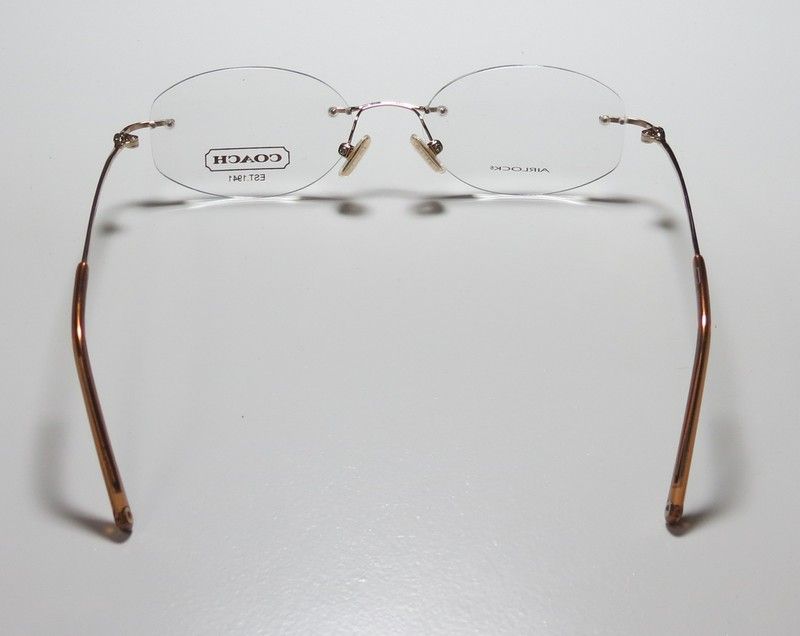   305 50 17 135 GOLD RIMLESS OPHTHALMIC EYEGLASSES/GLASSES/FRAMES  