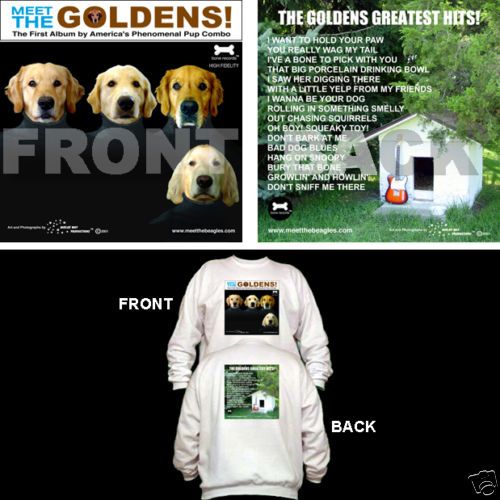 The Beatles Dog Themed Sweatshirt   Golden Retriever  