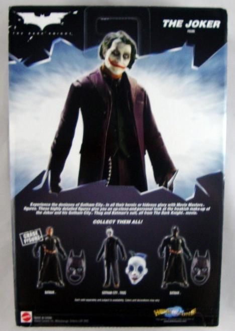 The Dark Knight Movie Masters The Joker Action Figure Mattel MIP 