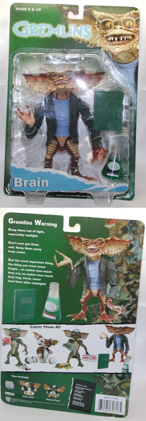 NECA Reel Toys Gremlins Brain MINT CONDITION CARD AND FIGURE  