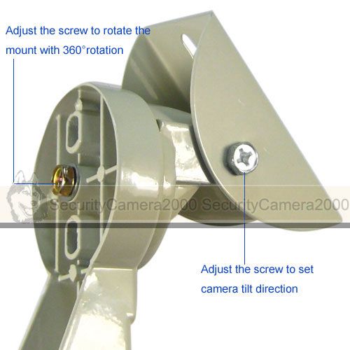 Aluminum Alloy Wall Mount Bracket for CCTV Camera 360°pan rotation 