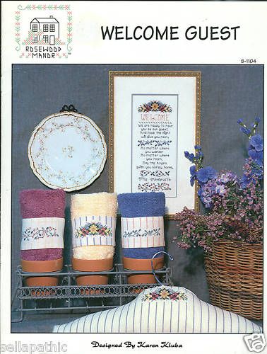 Karen Kluba Sampler Welcome Guest Cross Stitch Pattern  