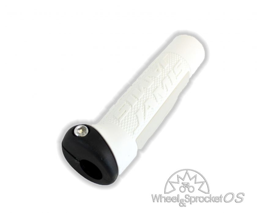 NEW BRAND NAME WHITE LOCK ON MOUNTIAN BIKE GRIPS  