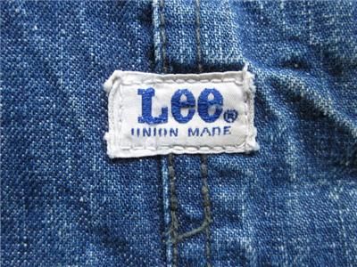 VINTAGE LEE 91 J JELT DENIM JACKET 46 WORK CHORE COVERALL ENGINEER 