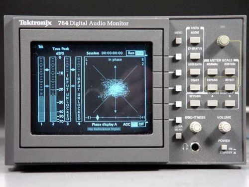 TEKTRONIX 764 DIGITAL AUDIO LEVEL PHASE SCOPE MONITOR  