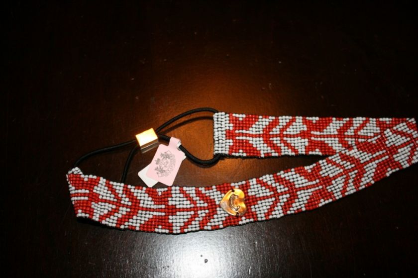 NEW JUICY COUTURE BEADED HEADBAND GLOBAL TRIBAL SALE  