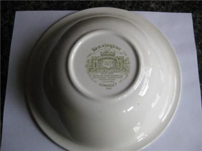 Kensington Staffs Eng Ironstone Somerset Serving BOWL  