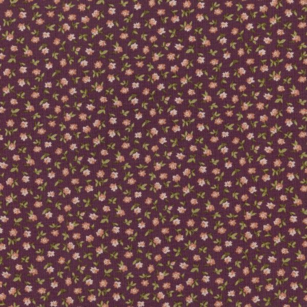 PATTERN PARTY~1/2 YD~THIMBLEBERRIES~CLUB 2012~9036 1~TINY PINK FLOWERS 