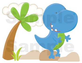 DINOSAURS DINO NURSERY BABY WALL BORDER STICKERS DECALS  