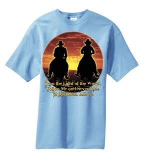 Light of World Christian Cowboy Cowgirl T Shirt S 6x  