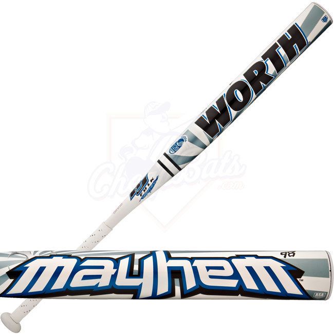 2013 Worth BJ Fulk ASA Mayhem Softball Bat 27oz  