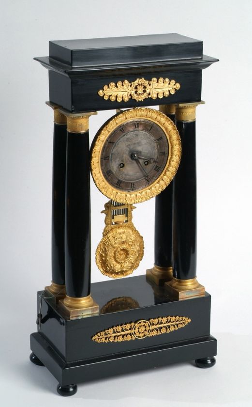 1815 Black Forest & Ormolu Striking Portico Clock  