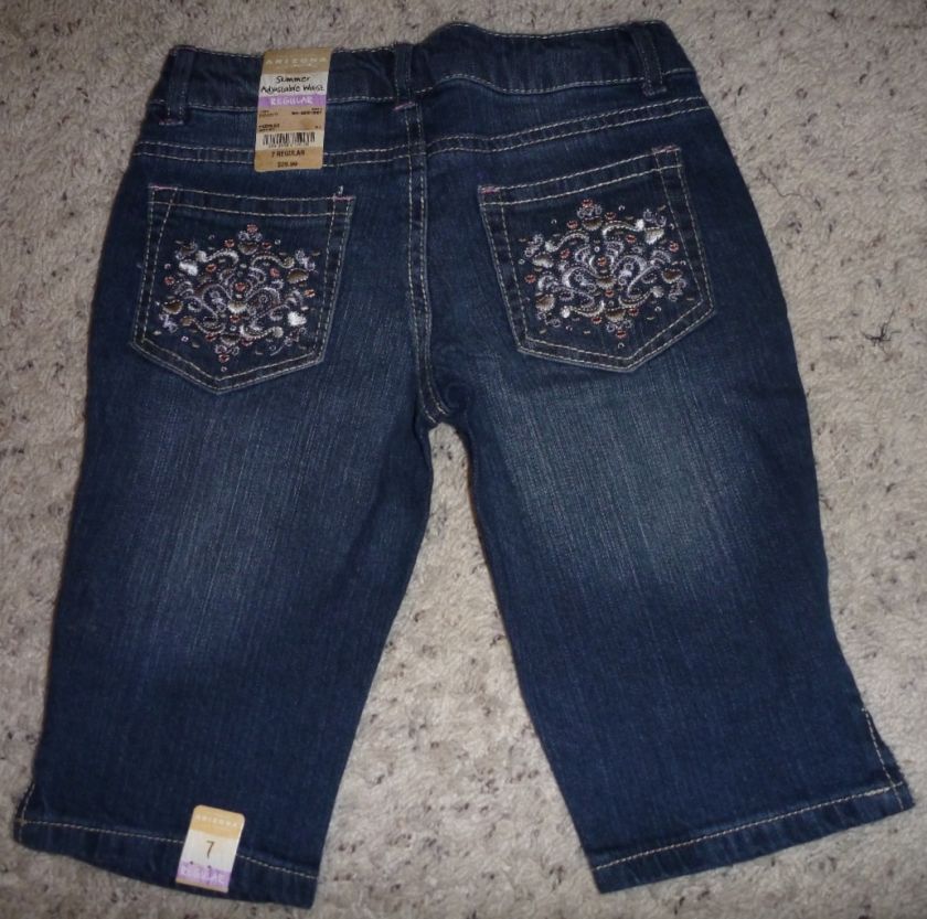   Waist Jean SHORTS Skimmers ARIZONA Size 7 8 10 12 14 Slim Denim  