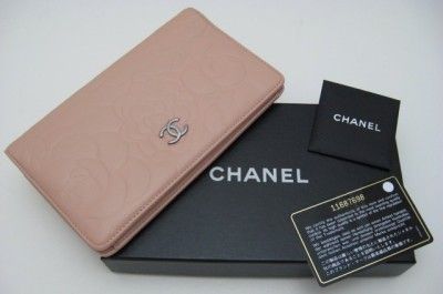 Auth. Chanel Light Dusty Pink Camellia Long Wallet  