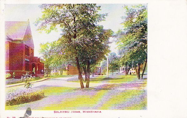 OLD SOLDIERS HOME MINNEAPOLIS MINNESOTA   1911 POSTCARD  