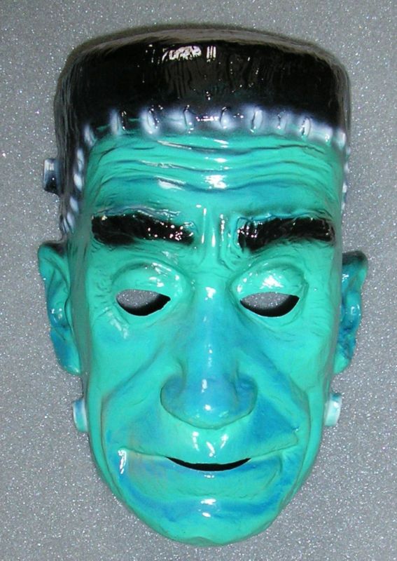1960 FAMOUS MONSTERS Topstone FRANKENSTEIN Plastic Mask  